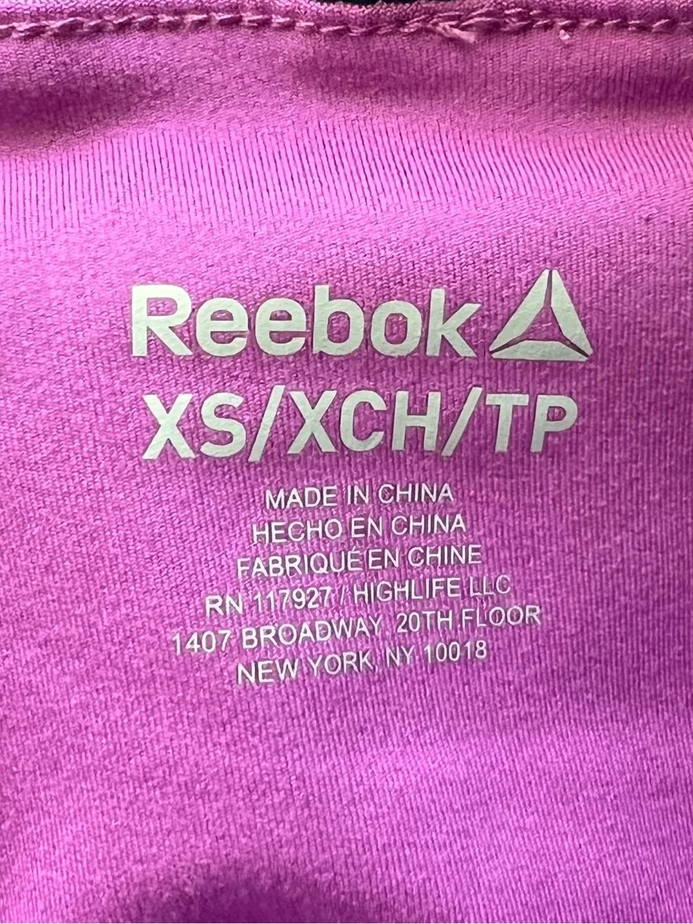 Reebok 2 in 1 Running Shorts Built In Shorts Womens XS Purple Print Pockets